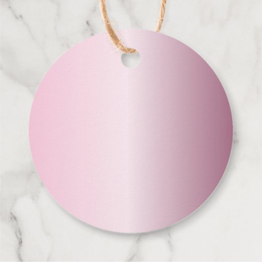 Quinceanera Glitter Pink Metallic 15th Birthday Bedankjes Labels (Achterkant)