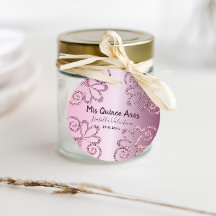 Quinceanera Glitter Roze Metallic 15e Verjaardag