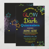 Quinceanera gloeit in het donkere daglicht kaart (Voorkant / Achterkant)