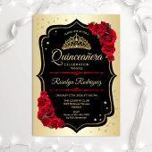 Quinceanera - Gold Black Red Kaart