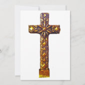 Quinceanera Gold Cross Kaart (Achterkant)