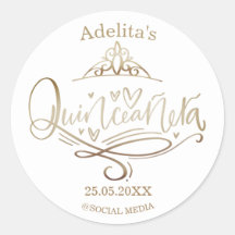 Quinceañera gold effect 15e verjaardag