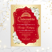 Quinceanera - Gold Red Kaart