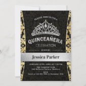 Quinceanera Gold Silver Black Kaart (Voorkant)