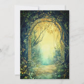 Quinceanera Gown Enchanted Forest Portal Kaart (Achterkant)