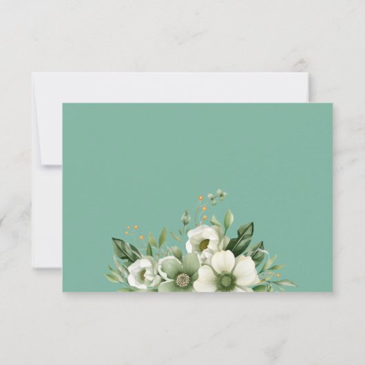 Quinceañera Groen Goud Tiara Bloemvlinder RSVP (Achterkant)