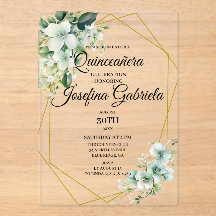 Quinceanera groene bloemen