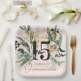 Quinceañera | Groene & Terra Cotta Jungle  Papieren Bordje