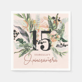 Quinceañera | Groene & Terra Cotta Jungle  Servet