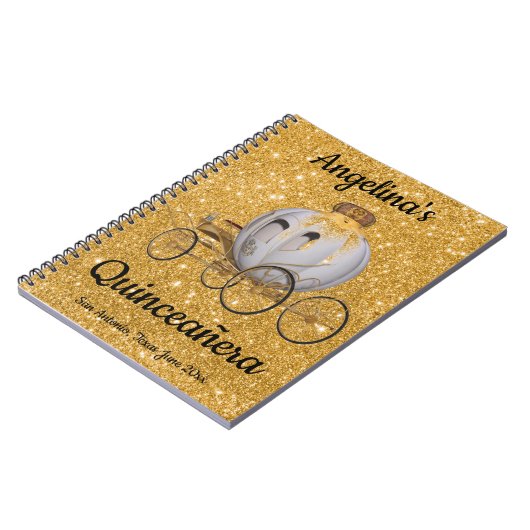 Quinceanera Guest Book Fairy Tale Princess Notitieboek (Linkerzijde)