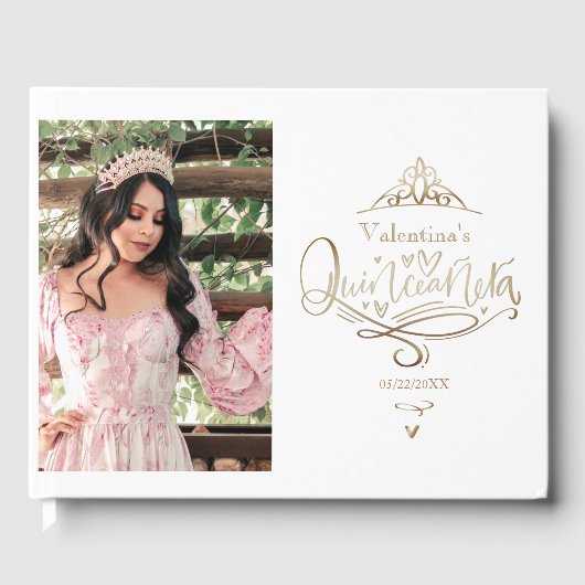 Quinceañera-guestbook Gastenboek (Voorkant)