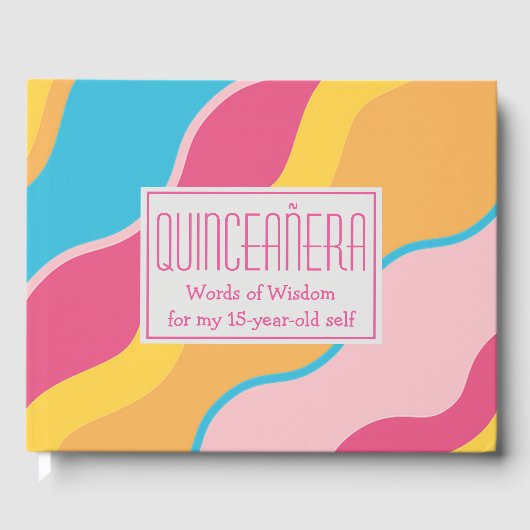 QUINCEANERA Guests' Words of Wisdom PINK Gastenboek (Voorkant)