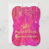 Quinceanera/Hart Snoeren/Prinses/Kroon Kaart (Voorkant)