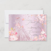 Quinceanera Hartelijk dank voor het Roos Glitter G