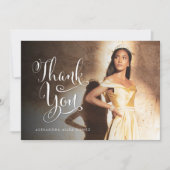 Quinceanera - Hartelijk dank voor uw fotokaart Aankondiging (Voorkant)