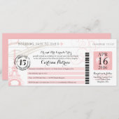 Quinceanera | instapkaart van Parijs Kaart (Voorkant / Achterkant)