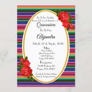 Quinceanera Invitacion/Invitacion Kaart