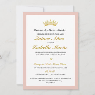 Quinceanera Invitacion Spaans Kaart