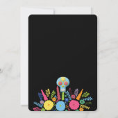 QUINCEAÑERA INVITATIE DIA DE LOS MUERTOS KAART (Achterkant)