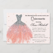 Quinceanera Invitation, Birthday Invite for sweet Aankondiging (Voorkant)