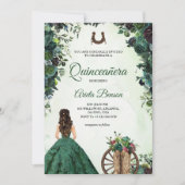 Quinceañera invitation card featuring a girl kaart (Voorkant)