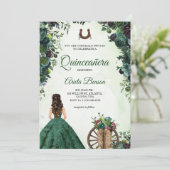 Quinceañera invitation card featuring a girl kaart (Staand voorkant)