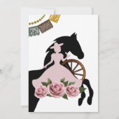 Quinceañera Invitation Charro Kaart (Achterkant)