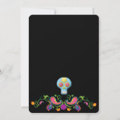 QUINCEAÑERA INVITATION DIA DE LOS MUERTOS KAART (Achterkant)