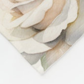 Quinceañera Ivoor Wit Bloemen Jurk Prinses Goud Fleece Deken (Hoek)