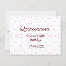 Quinceanera jaren 15e verjaardag voeg naam roze st