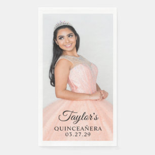 Quinceanera jurk foto servet