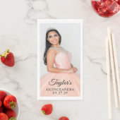 Quinceanera jurk foto servet (Insitu)