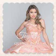 Quinceanera jurk foto twee kleuren lettertype