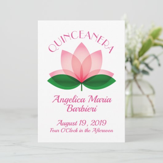 Quinceañera Kaart (Staand voorkant)