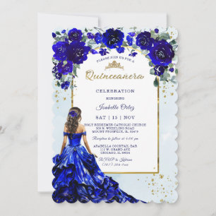 Quinceañera Koningsblauw Kaart