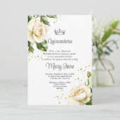 Quinceanera Kroon Spaanse Partij Kaart (Staand voorkant)