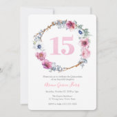 Quinceañera Latina 15e verjaardagsfeestje voor mei Kaart (Voorkant)