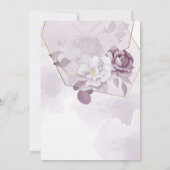 Quinceañera lavender paars elegant fancy Tiara Kaart (Achterkant)