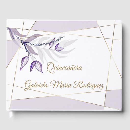 Quinceañera libro de visitas gastenboek (Voorkant)