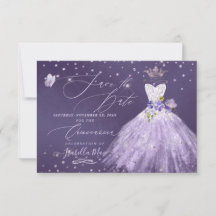 Quinceanera Lila Paars Glitter Gown