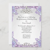 Quinceanera Lila Roze 15e verjaardag 2 Kaart (Achterkant)