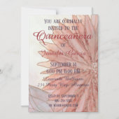 Quinceanera Magnetisch 15e Verjaardagsfeest Magnetische Uitnodiging (Voorkant)