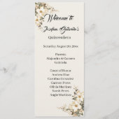 Quinceanera Magnolia double side program card Programmakaart (Voorkant)