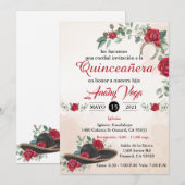 QUINCEANERA Mariachi Charra Rustic Charro Mexicana Kaart (Voorkant / Achterkant)