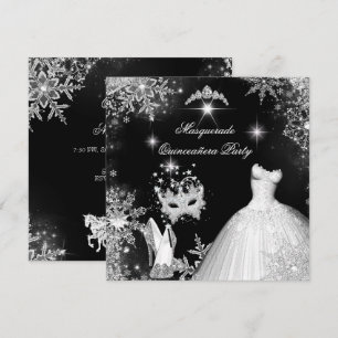 Quinceanera Maskerade Magische Prinses Kaart
