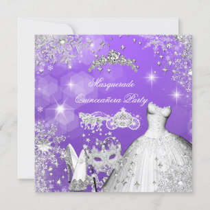 Quinceanera Maskerade Magische Prinsessenkoets 2 Kaart