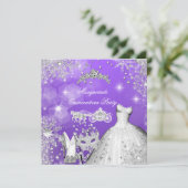 Quinceanera Masquerade Magical Princess Carriage 2 Kaart (Staand voorkant)