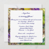 Quinceanera masquerade mask PERSONALIZE Kaart (Achterkant)