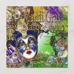 Quinceanera masquerade mask PERSONALIZE Kaart