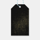 Quinceanera Masquerade Party Goud Zwart Cadeaulabel (Achterkant)